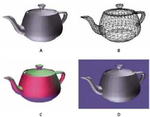 ADOBE Acrobat X Standard - Change rendering mode, lighting, projection, and background - 1