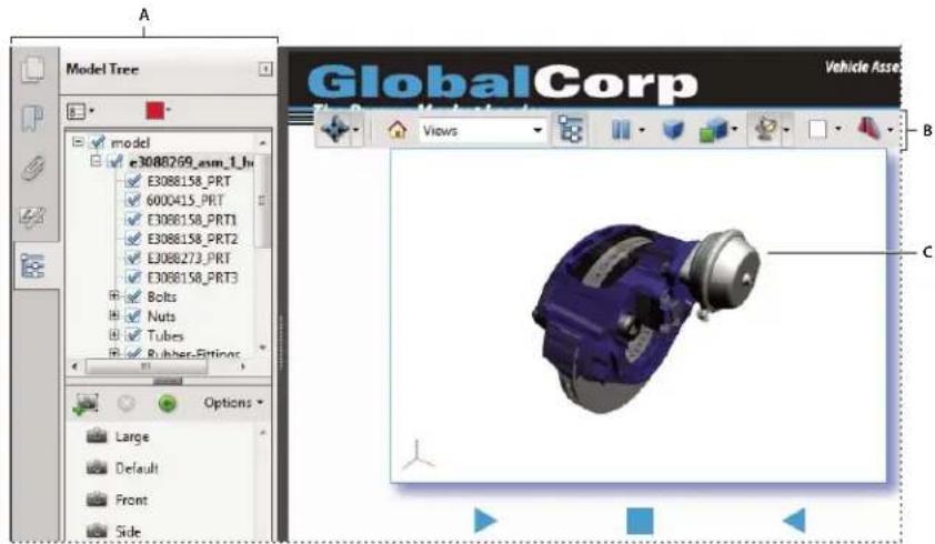 ADOBE Acrobat X Standard - Displaying 3D models - 1