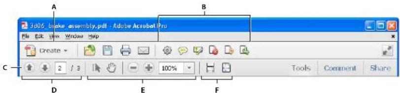 ADOBE Acrobat X Standard - Toolbars - 1