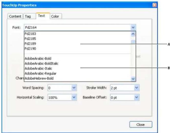 ADOBE Acrobat X Standard - Replace custom fonts with local fonts - 1