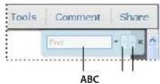 ADOBE Acrobat X Standard - Display the Find toolbar - 1