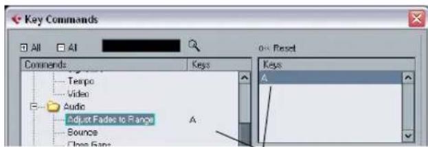 STEINBERG Cubase AI 5 - Adding or modifying a key command - 2