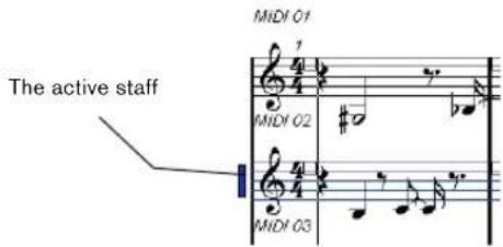 STEINBERG Cubase AI 5 - The active staff - 1