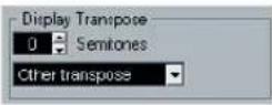 STEINBERG Cubase AI 5 - Display Transpose - 1