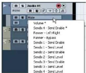 STEINBERG Cubase AI 5 - Assigning a parameter to an automation track - 3