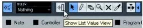 STEINBERG Cubase AI 5 - Editing in the value display - 2