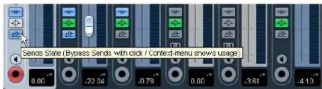 STEINBERG Cubase AI 5 - Bypassing the sends - 1