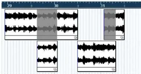 STEINBERG Cubase AI 5 - Overlapping events - 1