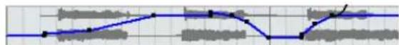 STEINBERG Cubase AI 5 - Using the various modes of the Line tool to draw automation curves - 2