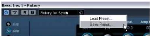 STEINBERG Cubase AI 5 - Saving effect presets - 1