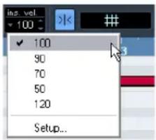 STEINBERG Cubase AI 5 - Setting velocity values - 1