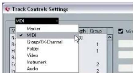 STEINBERG Cubase AI 5 - Setting the track type - 1