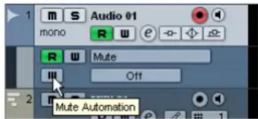 STEINBERG Cubase AI 5 - Muting automation tracks - 1