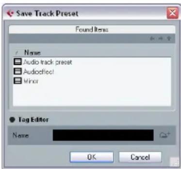 STEINBERG Cubase AI 5 - Creating a track preset - 1