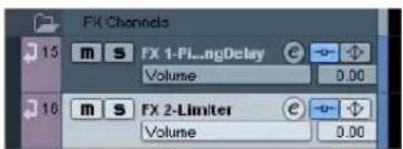 STEINBERG Cubase AI 5 - Adding an FX channel track - 2