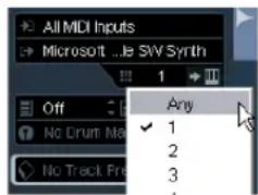 STEINBERG Cubase AI 5 - Setting the MIDI channel and output - 2
