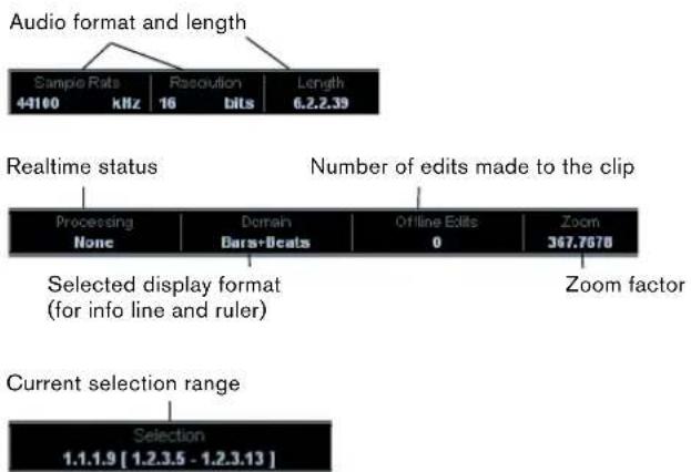 STEINBERG Cubase AI 5 - The info line - 1