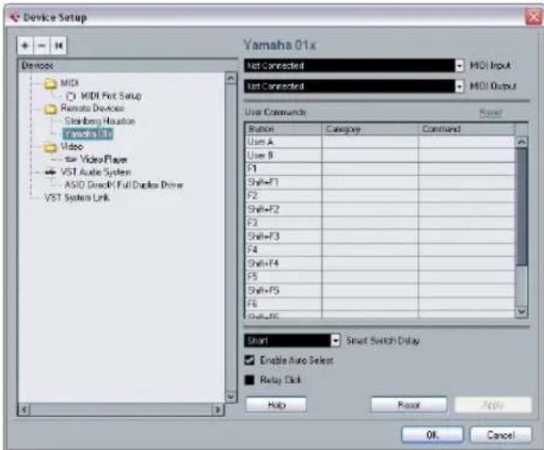 STEINBERG Cubase AI 5 - Selecting a remote device - 1