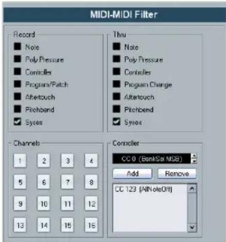 STEINBERG Cubase AI 5 - Record-MIDI page - 1