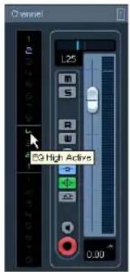 STEINBERG Cubase AI 5 - EQ in the channel overview - 1