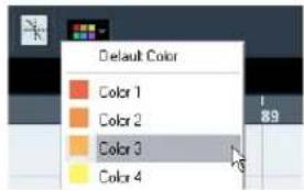 STEINBERG Cubase AI 5 - Using the color selector - 1