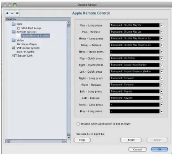 STEINBERG Cubase AI 5 - Apple Remote (Macintosh only) - 1