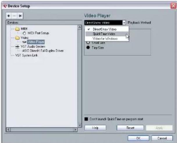 STEINBERG Cubase AI 5 - About the QuickTime video playback engine - 1
