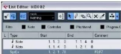 STEINBERG Cubase AI 5 - Recording a bulk dump in Cubase AI - 2