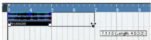 STEINBERG Cubase AI 5 - Resizing events using time stretch - 1