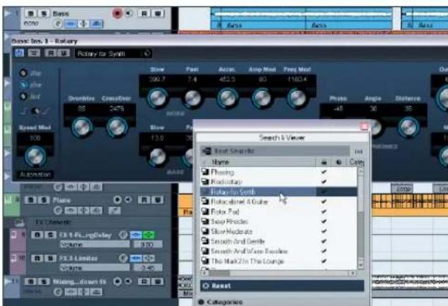 STEINBERG Cubase AI 5 - Selecting effect presets - 1