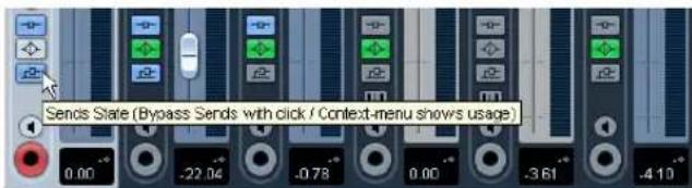 STEINBERG Cubase LE 5 - Bypassing the sends - 1