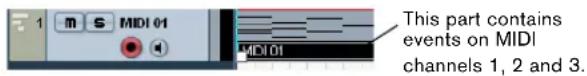 STEINBERG Cubase LE 5 - Dissolving parts into separate channels - 1