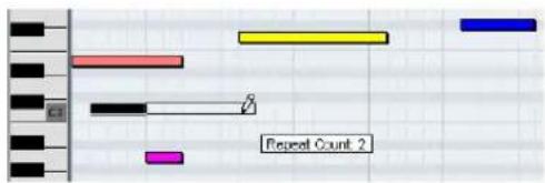 STEINBERG Cubase LE 5 - Duplicating and repeating notes - 1