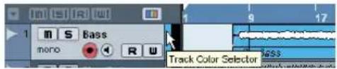 STEINBERG Cubase LE 5 - Applying track colors manually - 3