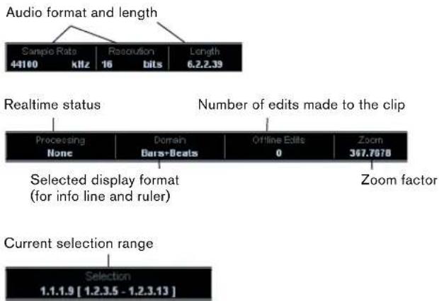 STEINBERG Cubase LE 5 - The info line - 1
