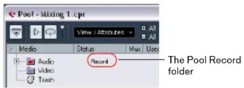 STEINBERG Cubase LE 5 - Changing the Pool Record folder - 1