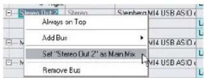 STEINBERG Cubase LE 5 - Setting the Main Mix bus (the default output bus) - 1