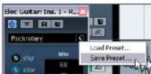 STEINBERG Cubase LE 5 - Saving effect presets - 1