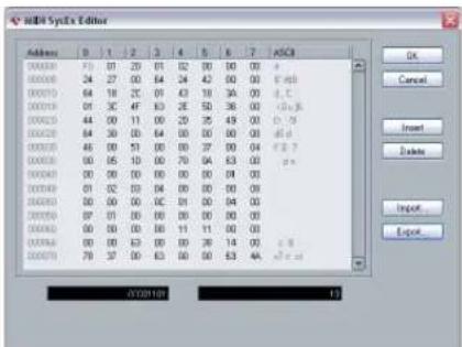 STEINBERG Cubase LE 5 - Editing System Exclusive messages - 1