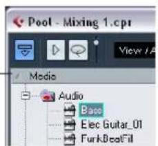 STEINBERG Cubase LE 5 - Sorting the Pool contents - 1