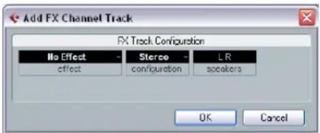 STEINBERG Cubase LE 5 - Adding an FX channel track - 1