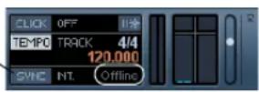 STEINBERG Cubase LE 5 - The Sync indicator - 1