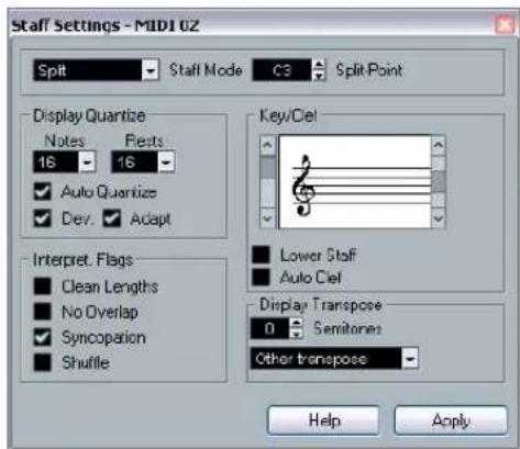 STEINBERG Cubase LE 5 - Getting the score displayed correctly - 1