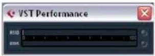 STEINBERG Cubase LE 5 - About the VST Performance window - 1