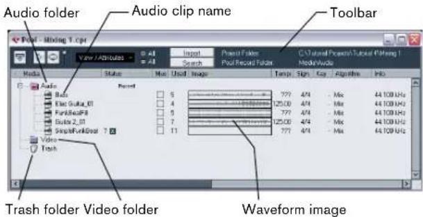 STEINBERG Cubase LE 5 - Window overview - 1