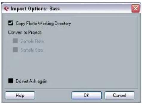 STEINBERG Cubase LE 5 - About the Import Medium dialog - 3