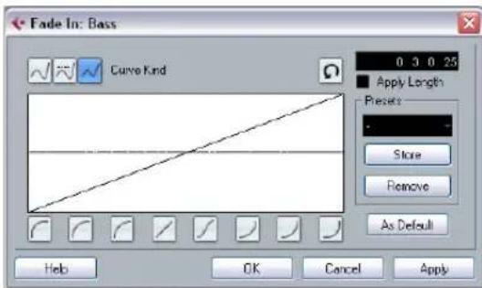 STEINBERG Cubase LE 5 - The Fade dialogs - 1