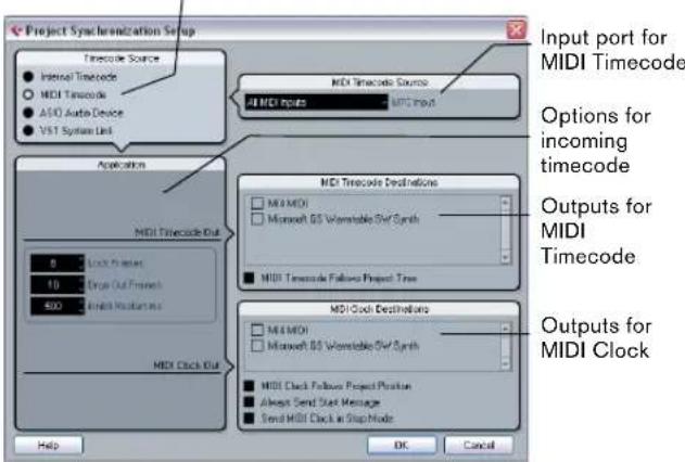 STEINBERG Cubase LE 5 - Setting up Cubase LE for external sync to timecode - 1