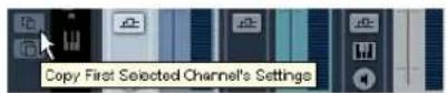 STEINBERG Cubase LE 5 - Copying settings between audio channels - 1