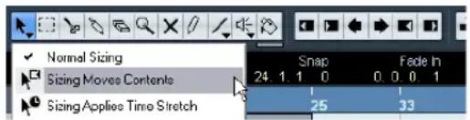 STEINBERG Cubase LE 5 - Resizing events - 1